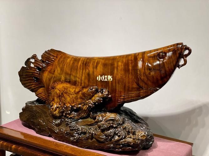 龍魚木雕圖片高清