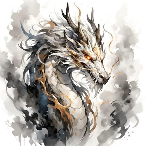 有沒有高清透明的金龍頭像？