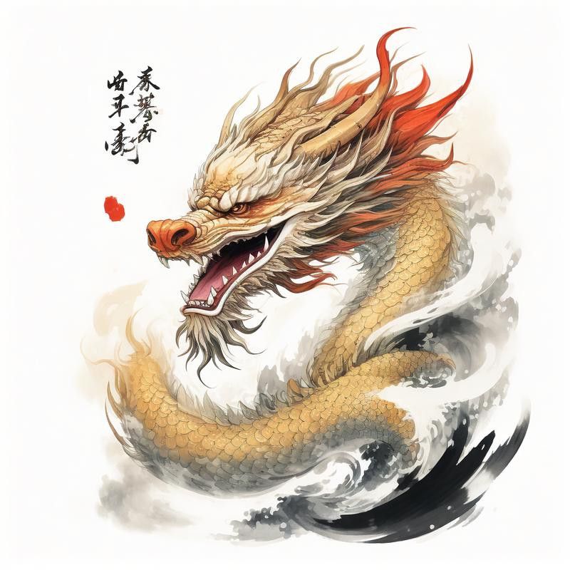 有沒有高清透明的金龍頭像？