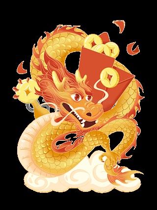 有沒有高清透明的金龍頭像？