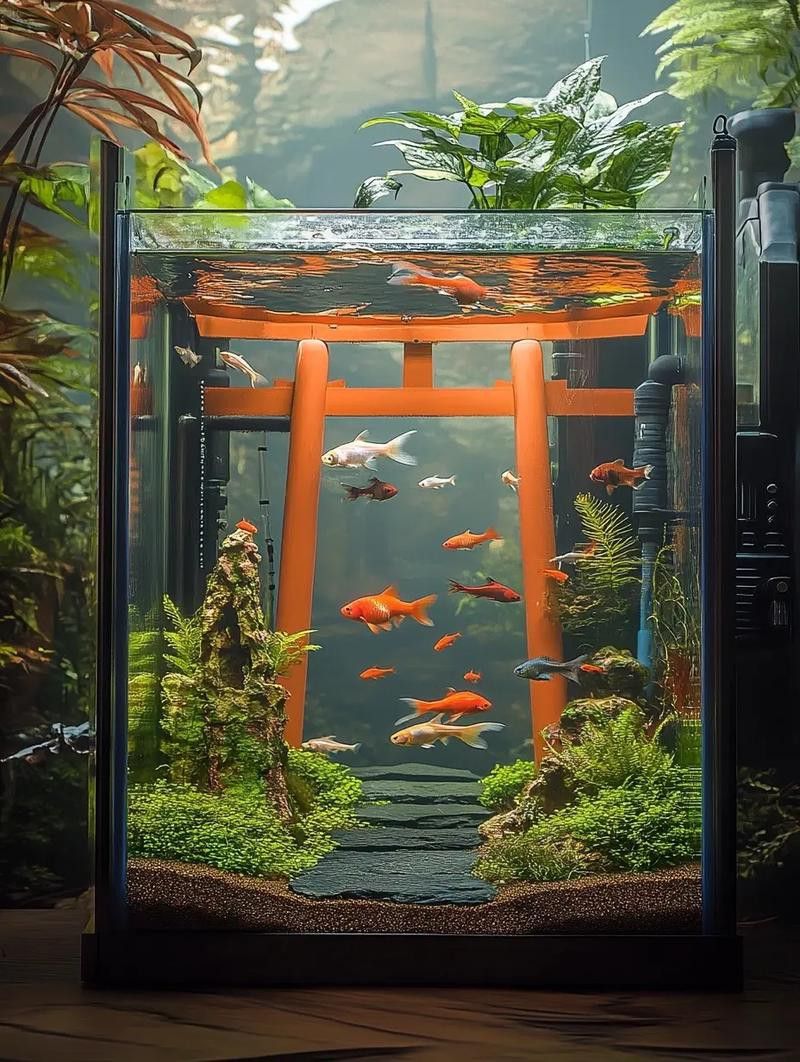 養曼龍魚怎么造景的圖片