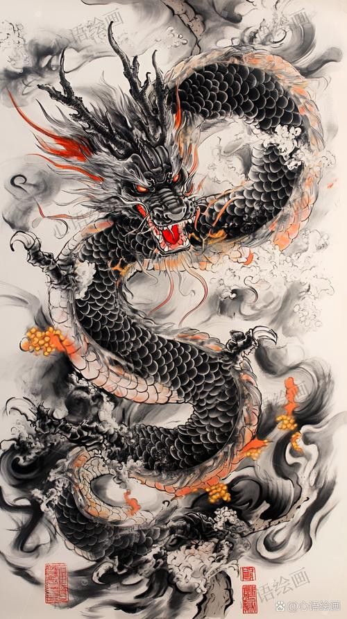給我一些龍的顏色圖片