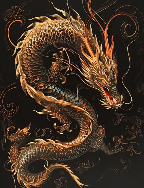 給我一些龍的顏色圖片