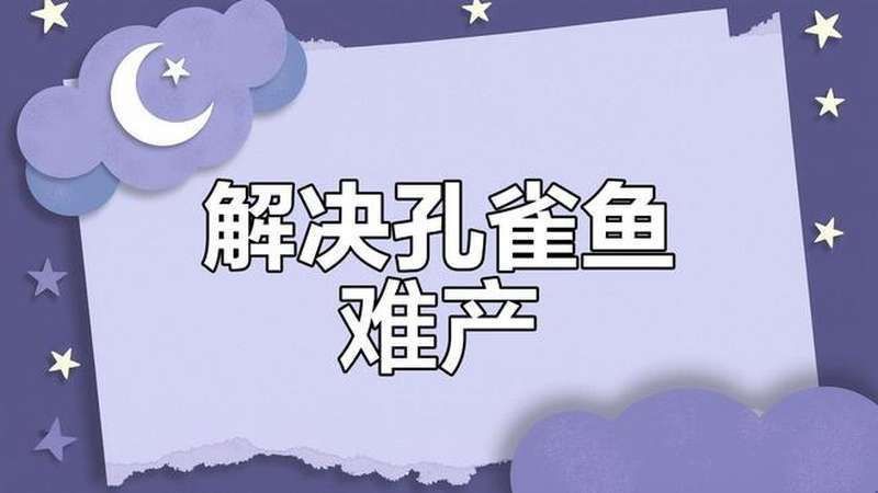 孔雀魚(yú)不生快憋死了