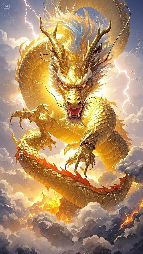 推薦一些高清的招財金龍圖片