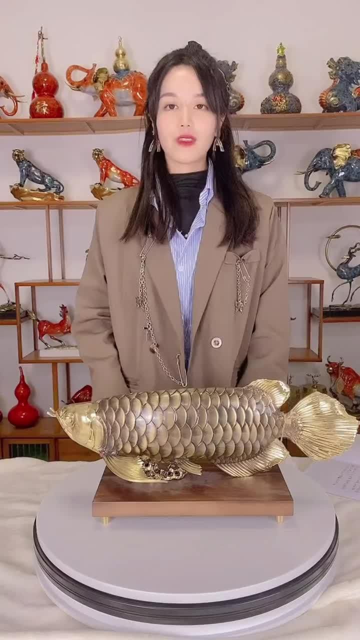 百世其昌的金龍魚擺件價格是多少？
