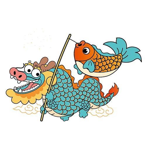 龍魚圖片大全圖片高清壁紙可愛動漫版