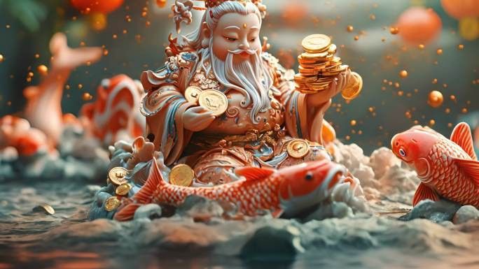 有沒有高清的招財龍視頻素材？