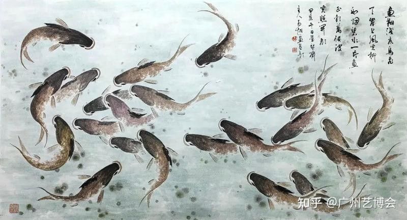 龍魚浮頭藝術作品有哪些著名的現代作品？