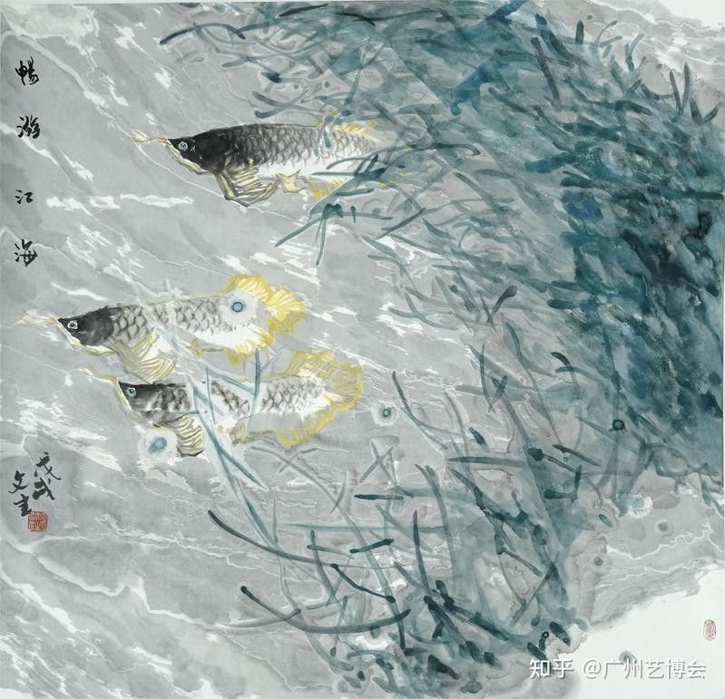 龍魚浮頭藝術作品有哪些著名的現代作品？