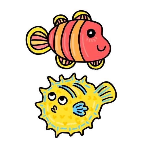 龍魚圖片壁紙可愛卡通