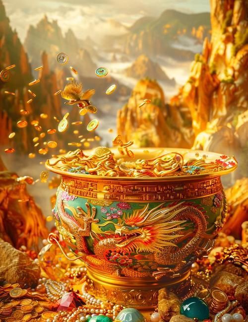 推薦一些經典的聚財金龍圖片
