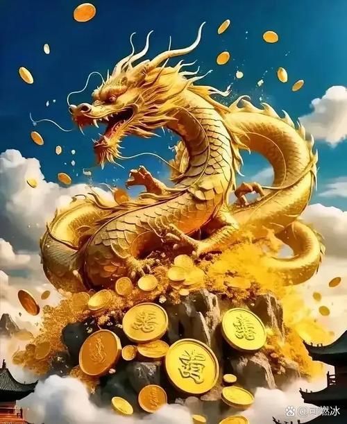 推薦一些經典的聚財金龍圖片
