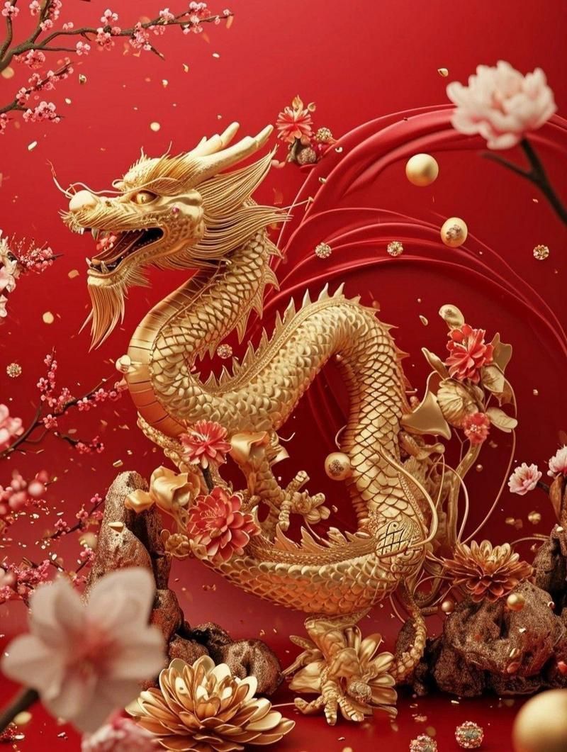 推薦一些經典的聚財金龍圖片