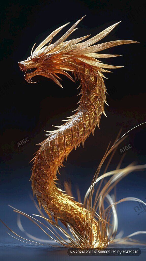 推薦一些經典的聚財金龍圖片