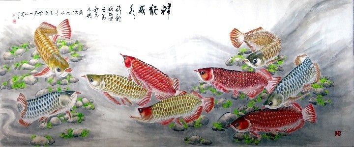 畫金龍魚的畫家（中國畫壇上著名畫家張利宏的金龍魚作品代表作品的特點(diǎn)）