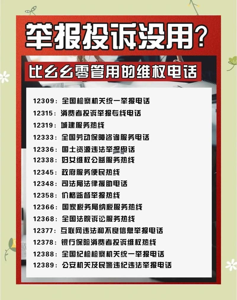 詳細(xì)閱讀:老百姓投訴電話大全 老百姓投訴電話大全