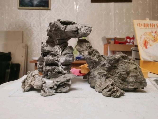 龍魚缸石頭造景圖片大全集