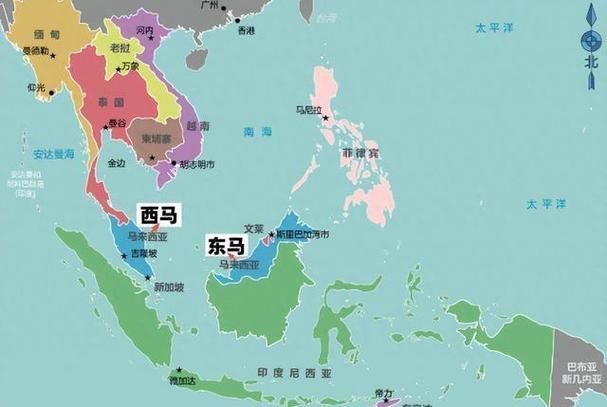 馬來西亞和中國位置圖
