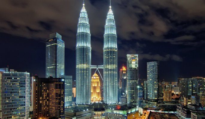 馬來西亞和中國位置圖