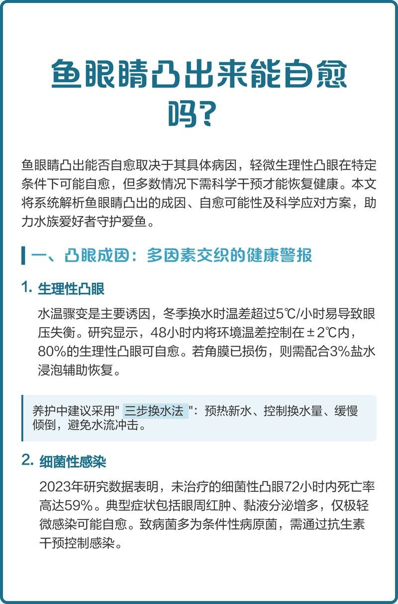 紅龍魚凸眼病可以自愈嗎？