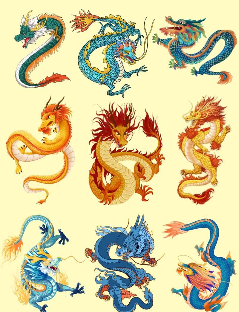 有沒(méi)有更多高清的國(guó)潮龍圖？