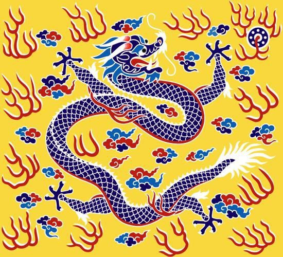 能否提供紅龍旗和黃龍旗的圖案？