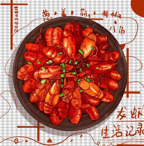 有沒有創意手繪龍蝦圖片？