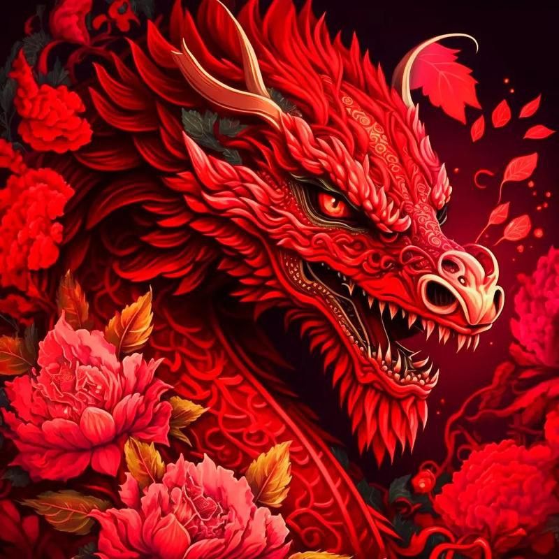 有哪些款式的紅龍微信頭像