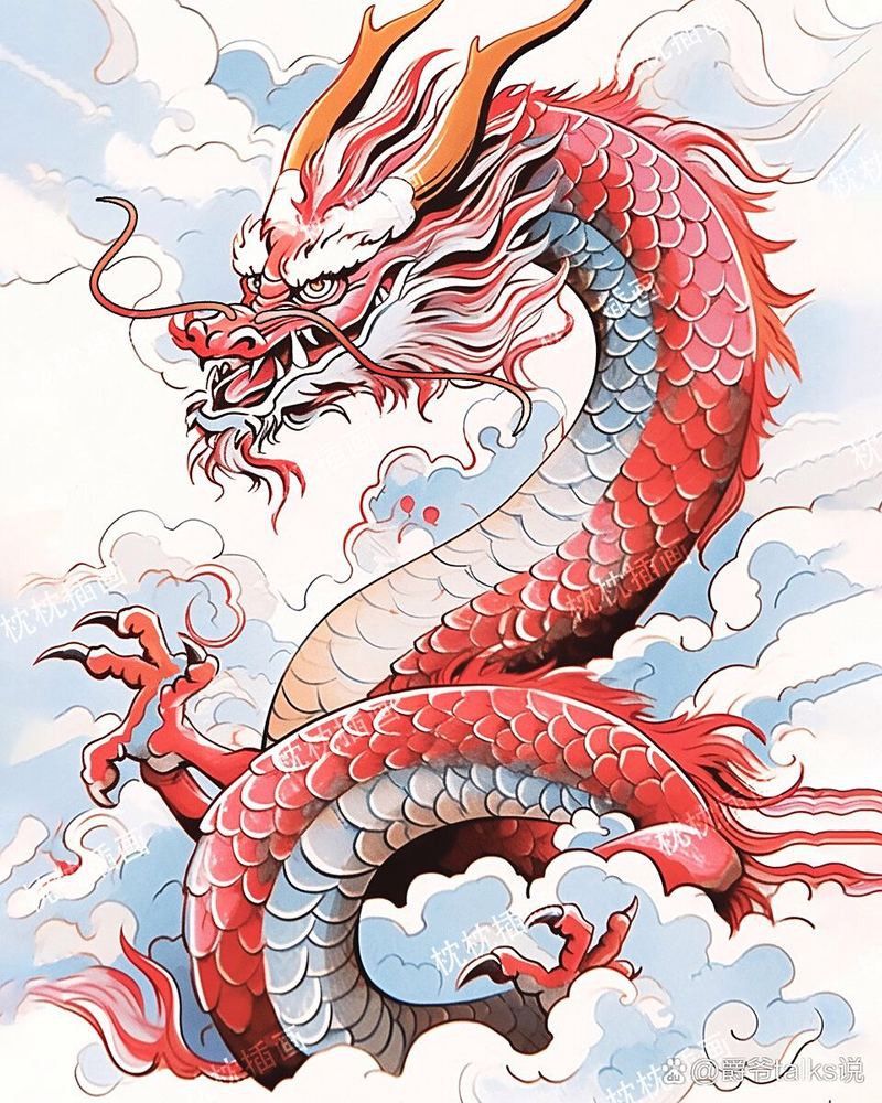 有哪些款式的紅龍微信頭像