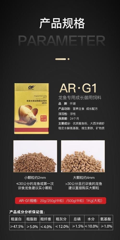 龍魚飼料配方大全表圖
