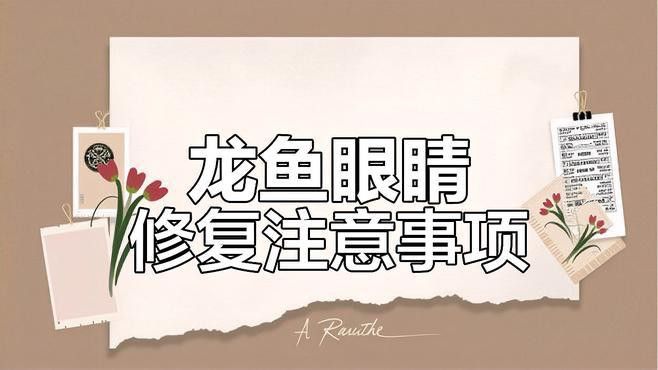龍魚凸眼病手術后如何護理？
