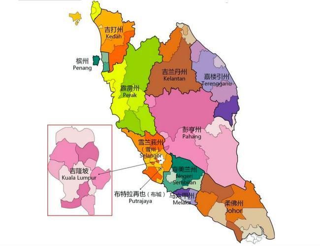 馬來西亞地圖