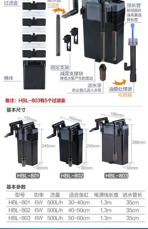 西龍魚缸過濾器安裝圖