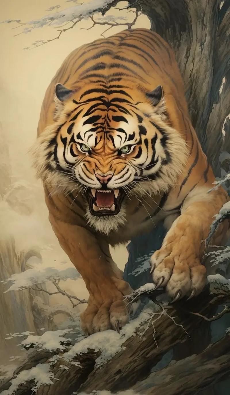 老虎壁紙4k超清全屏