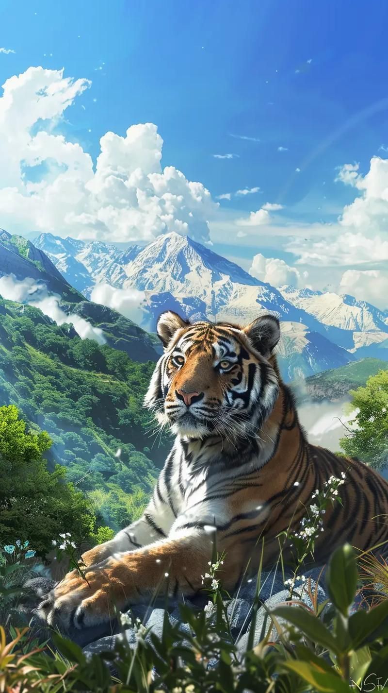 老虎壁紙4k超清全屏