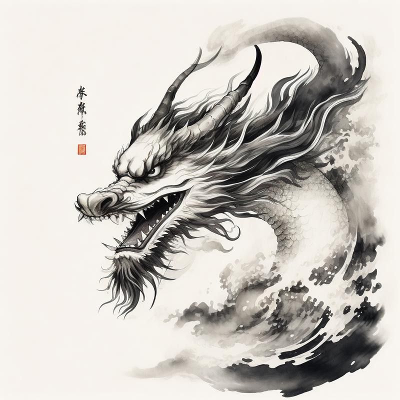 給我一些龍頭朝向的壁紙或背景圖