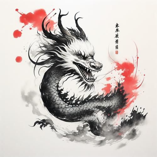給我一些龍頭朝向的壁紙或背景圖