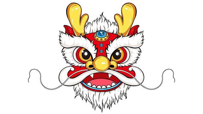 給我一些龍頭朝向的壁紙或背景圖