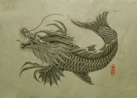 紋身龍頭魚有什么講究嘛：紋身龍頭魚有什么講究