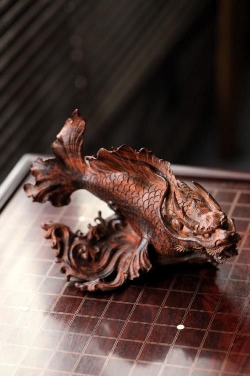 木雕金龍魚參考圖片