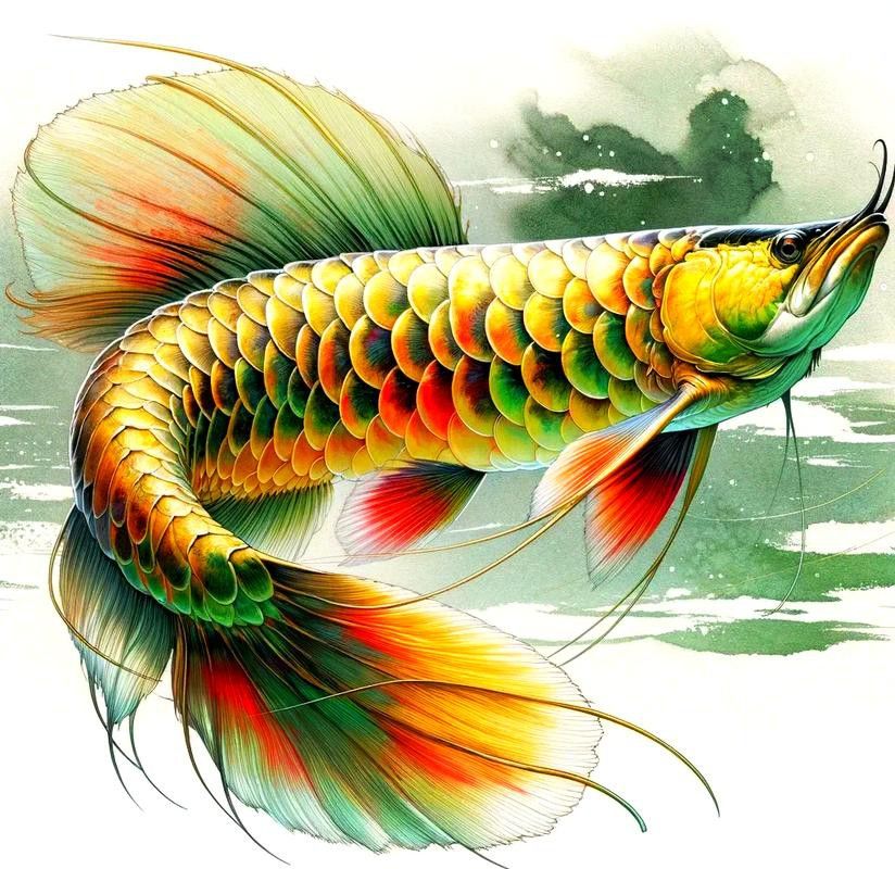 金龍魚的畫法簡筆畫