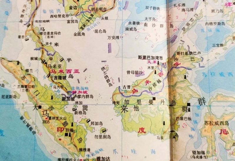 馬來西亞地理位置詳細圖