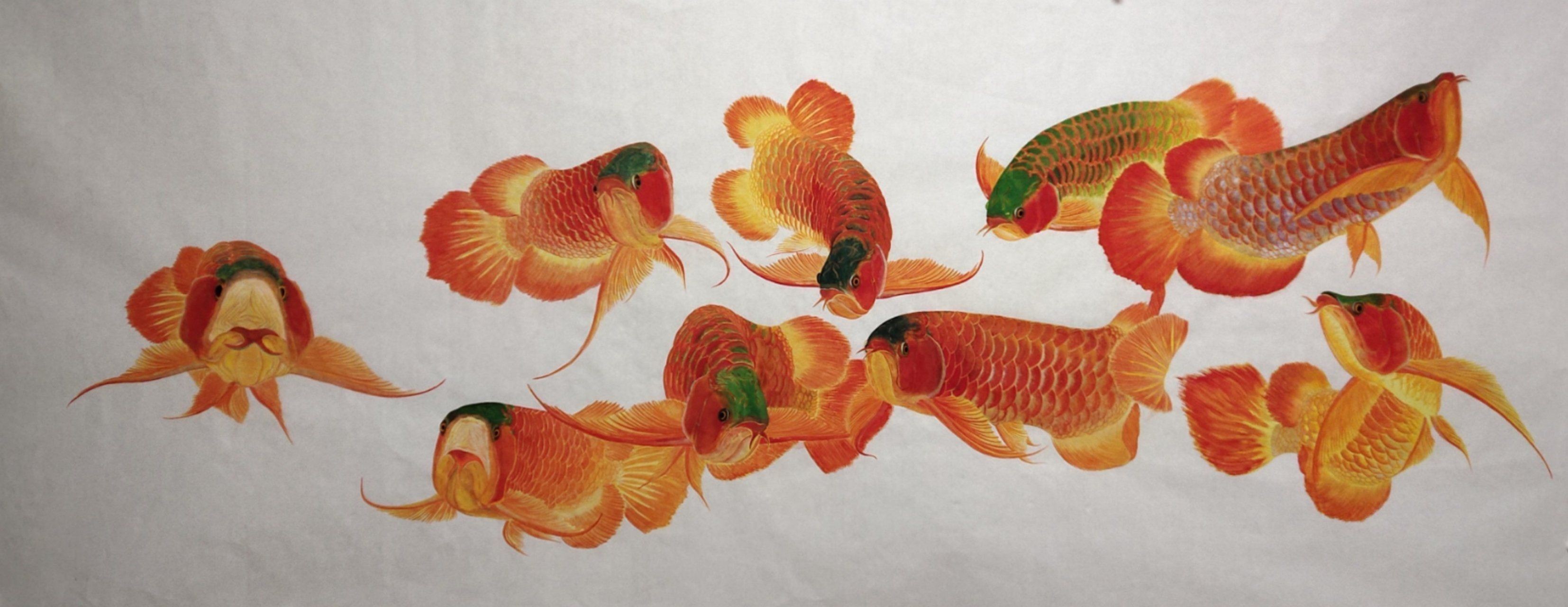 工筆龍魚畫法（工筆龍魚畫法是一種精細且富有層次感的繪畫技法）