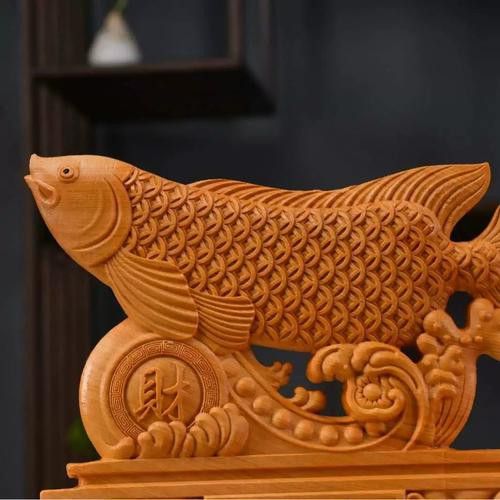 根雕金龍魚圖片大全