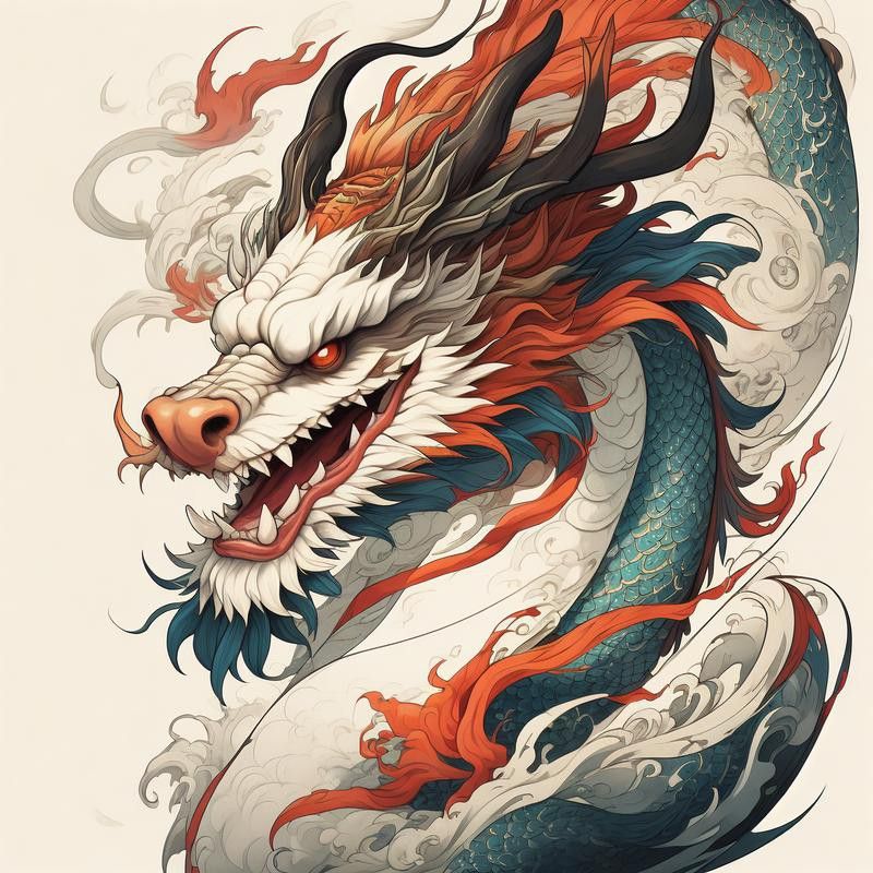 再給我?guī)讖埐煌L格的招財龍設計圖