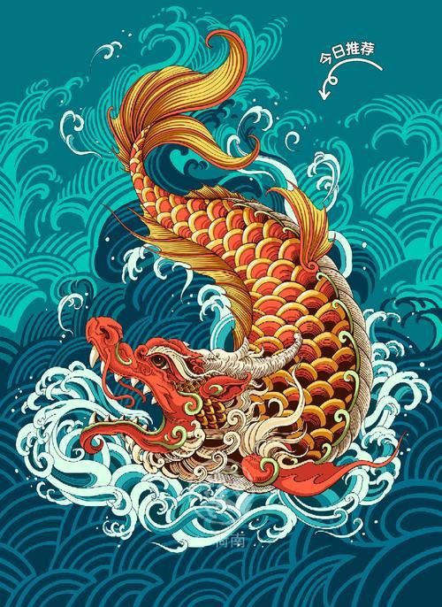 龍騰魚圖片