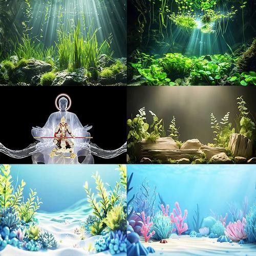 龍魚(yú)缸背景圖選擇圖片大全