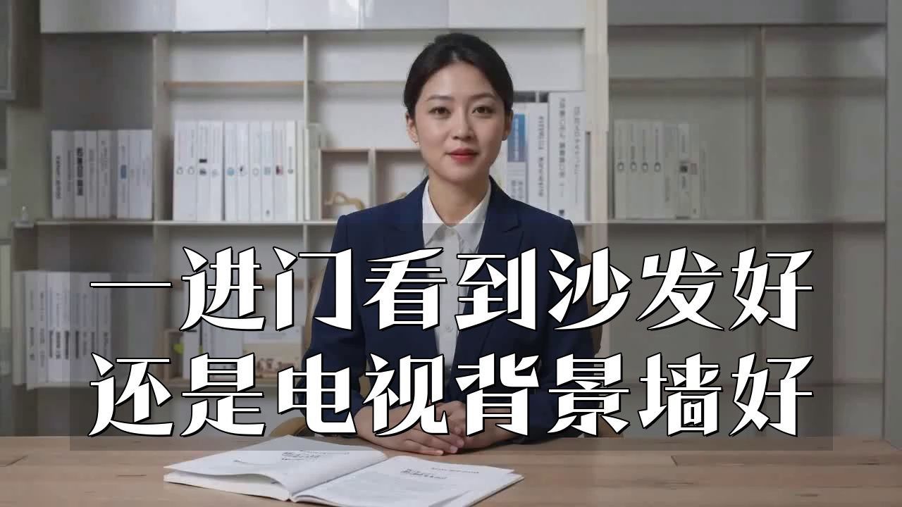 進門看見沙發好還是電視背景墻好