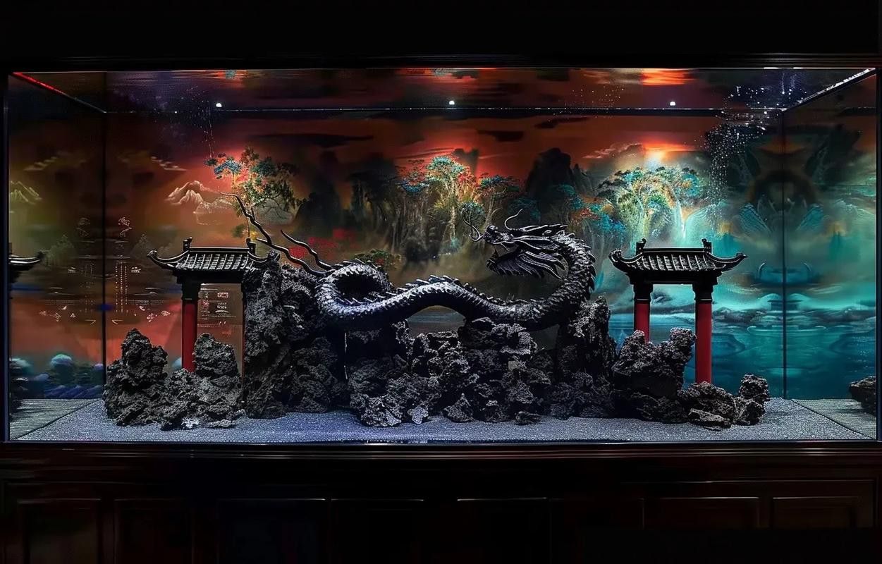 適合養(yǎng)龍魚的魚缸圖片